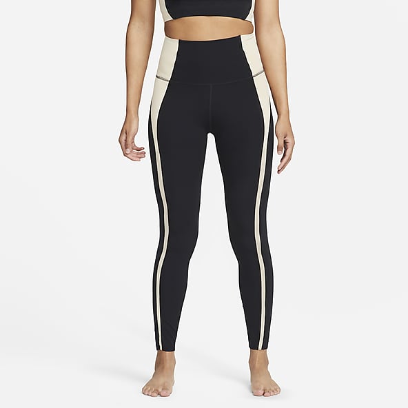 Nike Dri-Fit Leggings Women's Medium Black Reversible Athletic Pants Yoga  Run