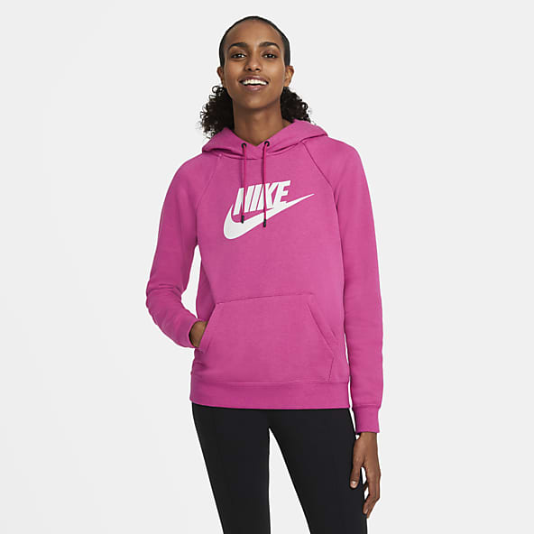 pink nike hoodie womens