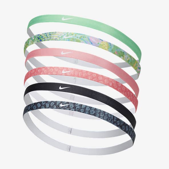Nike Bandeau pour Cheveux Femme - Metallic 3.0 - Pack de 3 -  blanc/blanc/noir 112