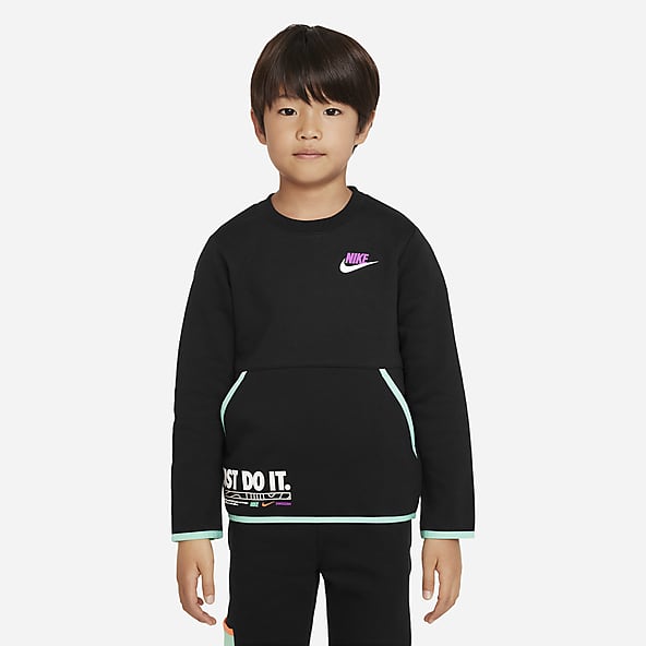 Nike公式 ナイキ スポーツウェア イルミネート フリース クルー リトルキッズトップ オンラインストア 通販サイト