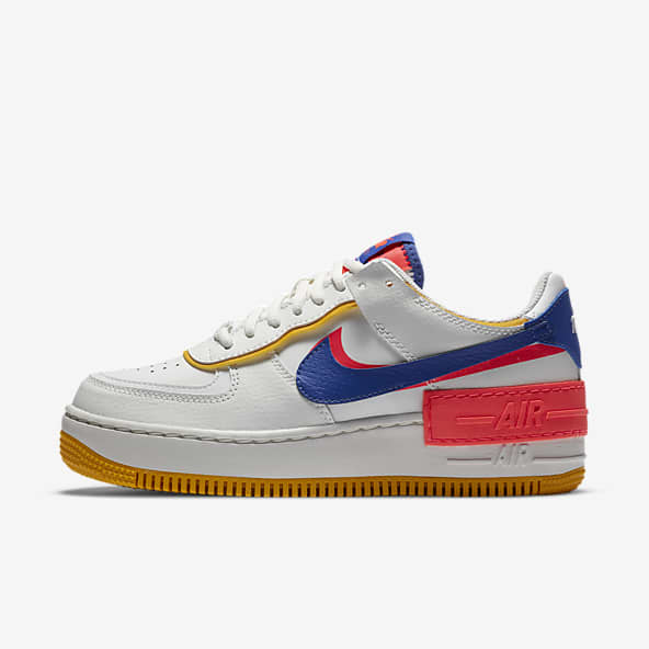 nike air force 1 womens white and blue
