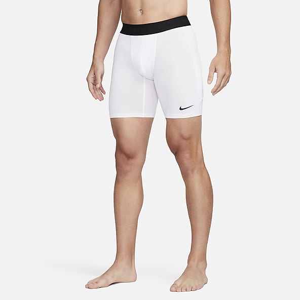 Nike Stretch Waist Bottoms White Mens Lightweight Compression Shorts 336706  100