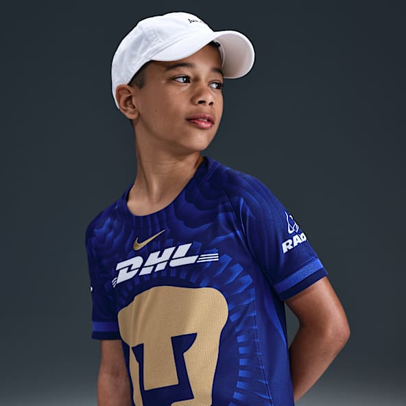Pumas UNAM visitante 2025/26 Stadium Jersey de fútbol Nike Dri-FIT Replica para niños talla grande
