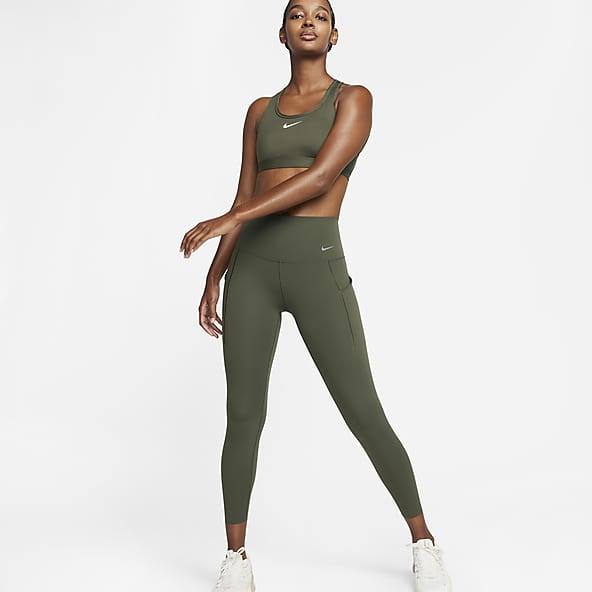 Green Tights & Leggings. Nike IN