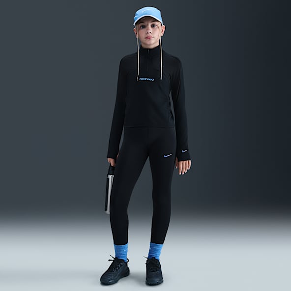 Nike Pro Dri-FIT Parlak Vurgulu Genç Çocuk (Kız) Taytı