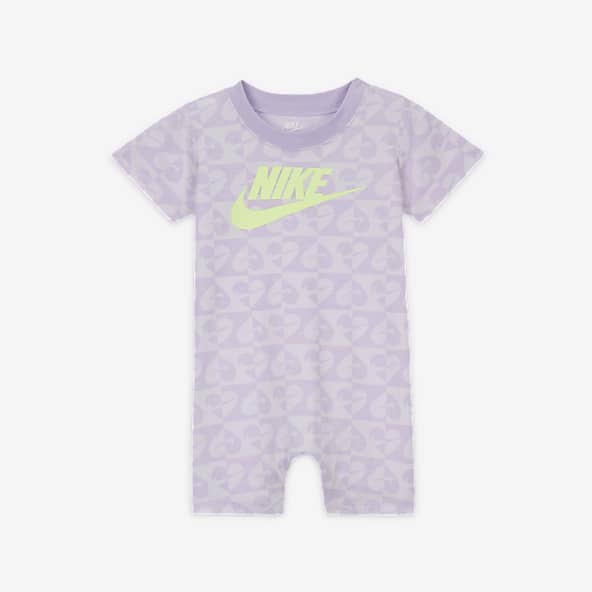 Nike baby girl outfit 2 piece sets t-shirt/underwear Color Violet Shock