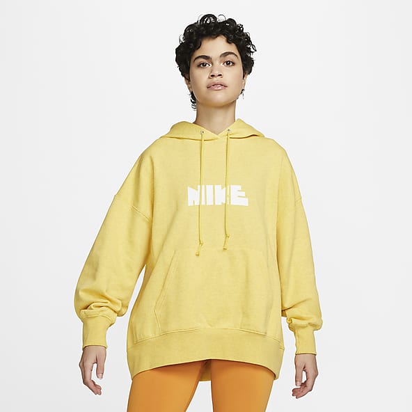 yellow nike sweater womens