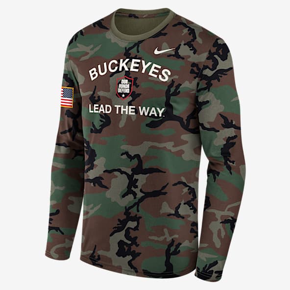 Ohio State 2025 Military Appreciation Legend Ohio State 2025 Military Appreciation Legend Men's Nike Dri-FIT College Long-Sleeve T-Shirt