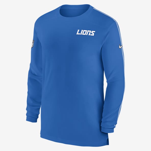 Detroit Lions Sideline Coach Men's Nike Dri-FIT NFL Long-Sleeve Top