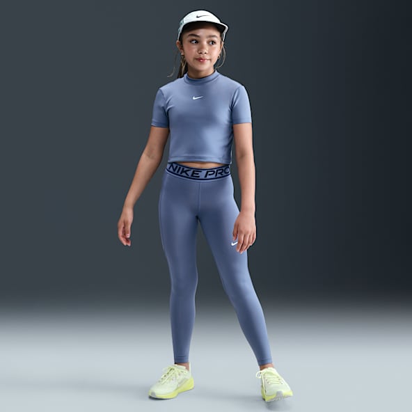 Nike Pro Girls' Mid-Rise Leggings