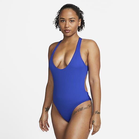 Traje de baño de una sola pieza para mujer Nike Swim Fastback