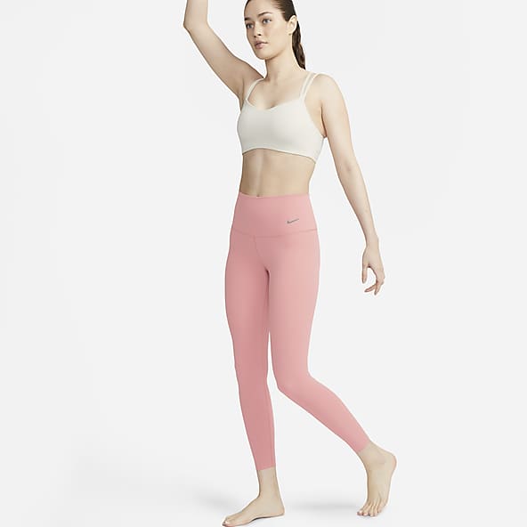 Pink Floral Yoga Pant Leggings. Feminine Activewear. GAT Let's Go