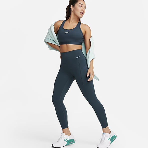 Green nike leggings sales
