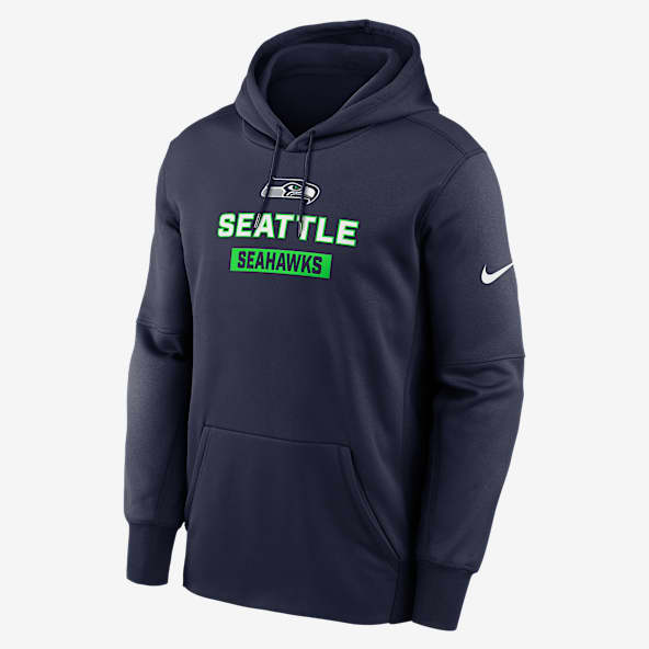 Seattle Seahawks Toss Sweep Men’s Nike Therma NFL Pullover Hoodie