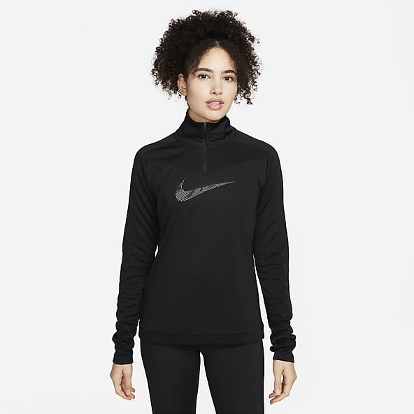 Nike Dri-Fit Swoosh Women Running Long Sleeve Black/White Dm7769-010 – Mike  Sport Iraq