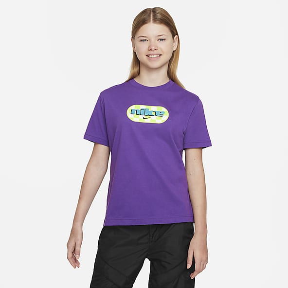 Girls purple clearance nike shirt