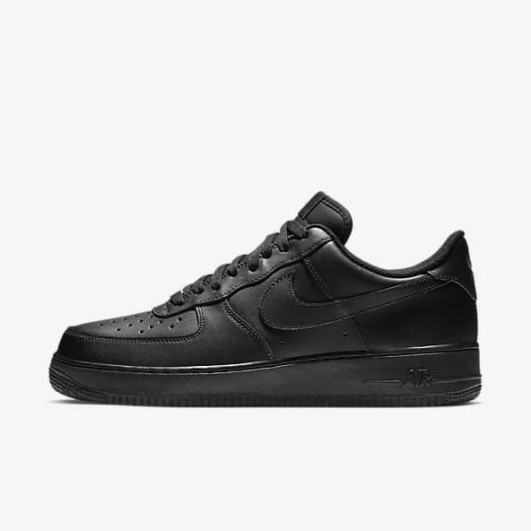 nike air force 1 low black mens trainers