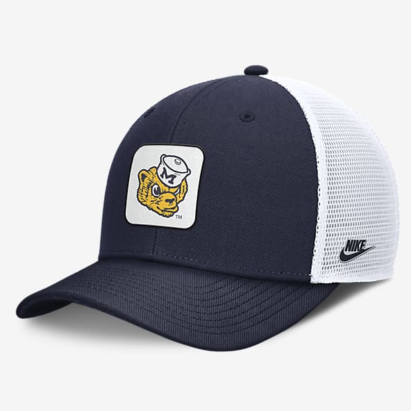 Michigan Wolverines Legacy Rise Mascot Men's Nike College Trucker Adjustable Hat