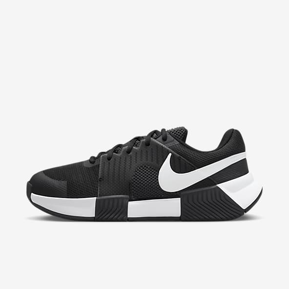Popular black tennis best sale shoes