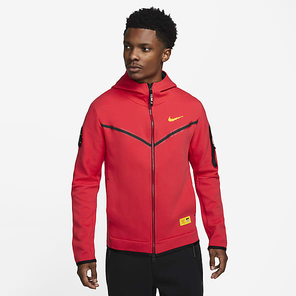 New Red Tech Fleece Clothing. Nike.com