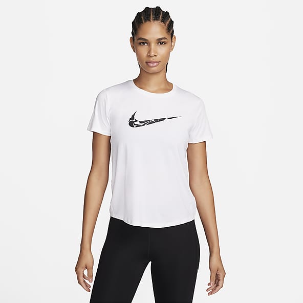 Nike Pro Fitted Womens Large Blue Short Sleeve V Neck Athletic T Shirt