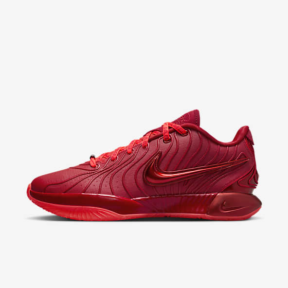 Red LeBron James Shoes. Nike NO
