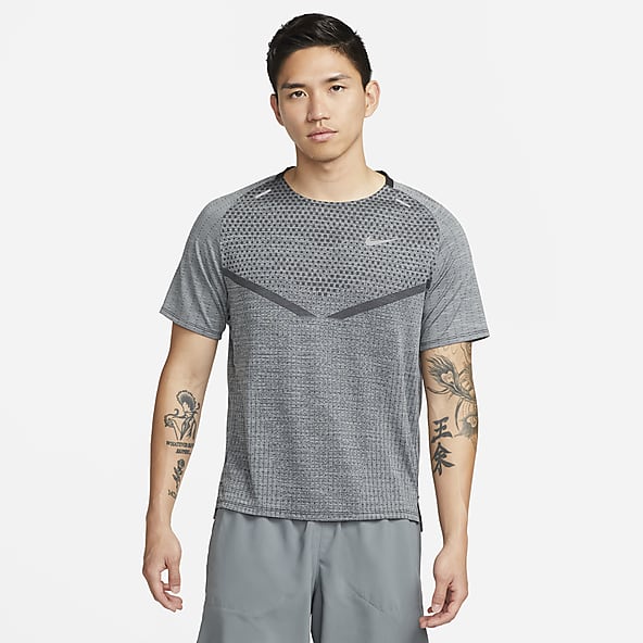 Grey nike dri fit shirt new arrivals