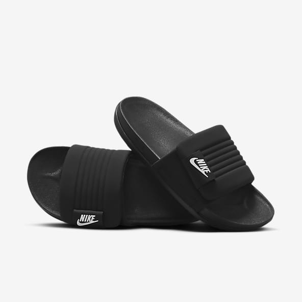 Shop Nike Benassi Red & Black Slippers - Nexotin.com