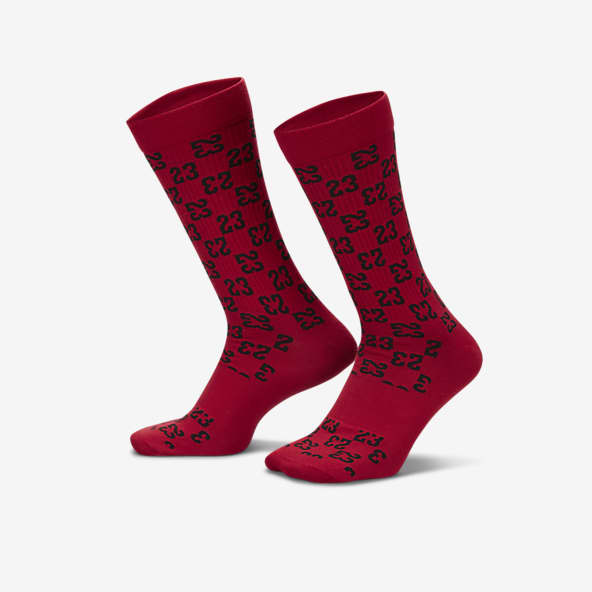 red nike dri fit socks