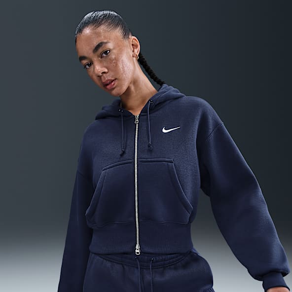 Nike Sportswear Phoenix Fleece Women's Loose Full-Zip Cropped Hoodie