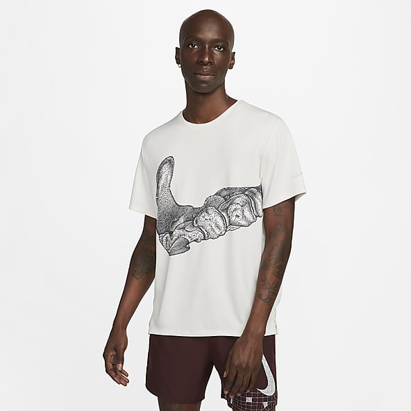Exclusivité : T-shirt de running miler noir homme - Nike