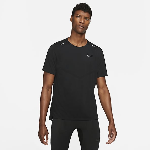 Homem Preto Partes de cima e T-shirts. Nike PT