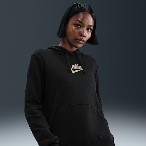 Nike Sportswear Club Sudadera con gorro de tejido Fleece sin cierre para mujer