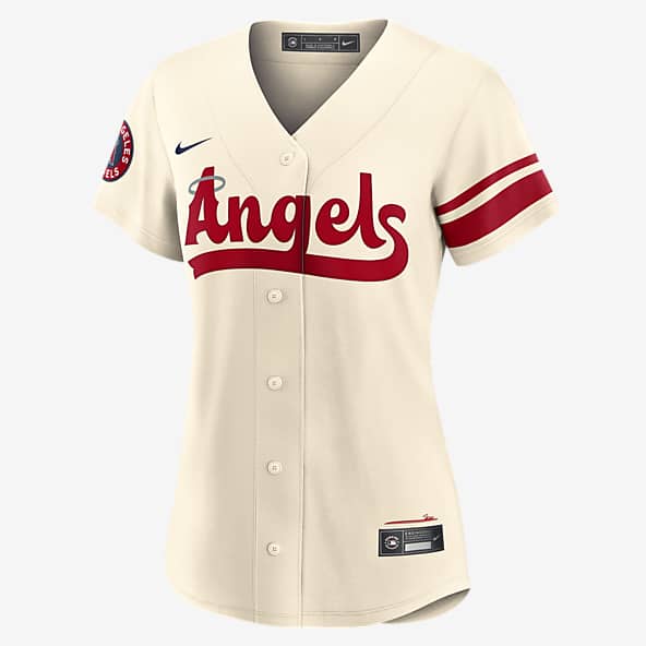 Men's Nike Mike Trout Silver Los Angeles Angels Road Replica