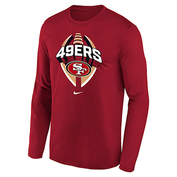 San Francisco 49ers Legend Icon Big Kids' Nike Dri-FIT NFL Long-Sleeve T-Shirt