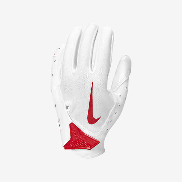 Alivio Autónomo afeitado White Football Gloves & Mitts. Nike.com