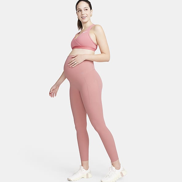 Nike Zenvy (M) Women's Gentle-Support High-Waisted 7/8 Leggings with Pockets  (Maternity).
