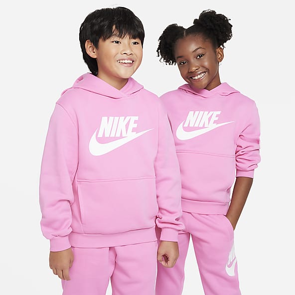 Cute Fall Athleisure, Cropped Pink Nike Sweatshirt
