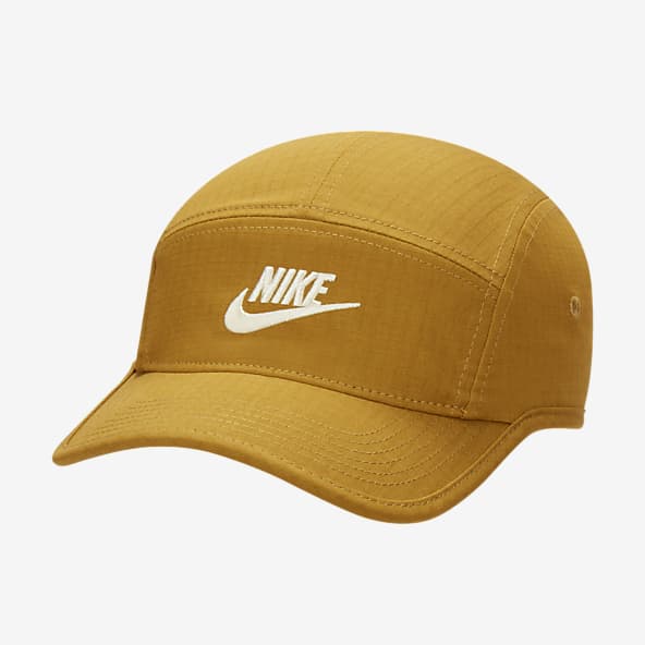 Nike Baseball Cap Metal Swoosh Mens Sports Peak Golf Hat Adjustable Unisex