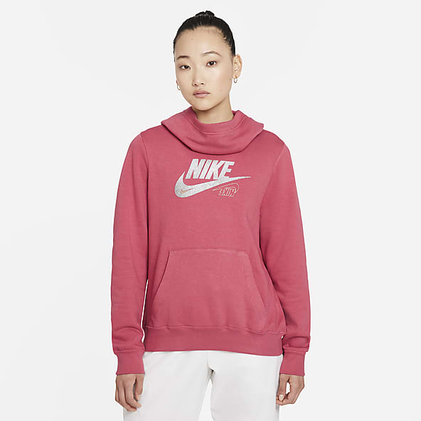 Nike Sportswear Club Fleece Hoodie Women Sea Coral/white, 57% OFF