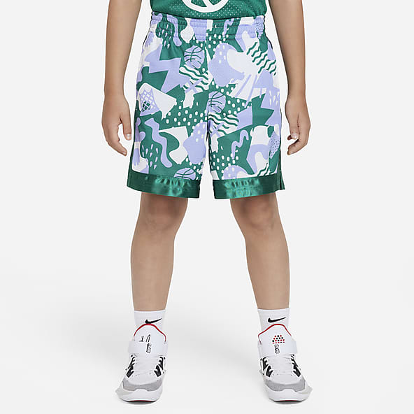 Boys Girls Youth basketball shorts tops Dark Green White  Large XL NEW 