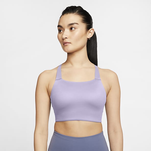 nike swoosh bra pink