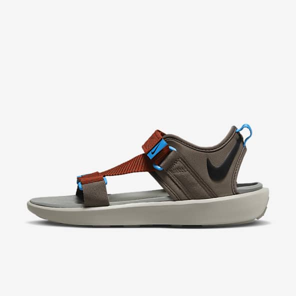 nike sandals brown