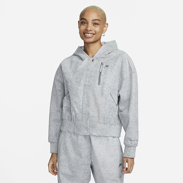 Grey Fleece Jackets. Nike CA