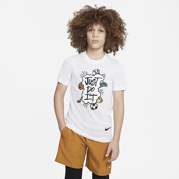 T-shirt Nike Dri-FIT pour enfants - LOGO BRODÉ