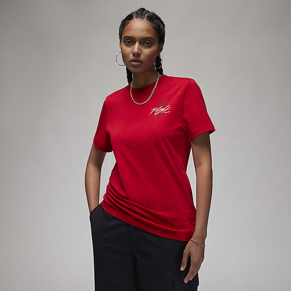 nike red top womens