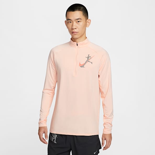 Nike Stride เสื้อวิ่งซิปสั้นผู้ชาย Dri-FIT UV