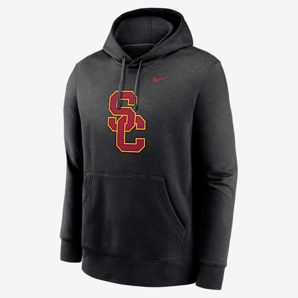 USC Trojans Primetime Club Primary Logo Sudadera con gorro sin cierre universitaria Nike para hombre