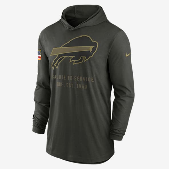 Buffalo Bills Salute to Service Sideline Men’s Nike Dri-FIT NFL Long-Sleeve Hooded Top