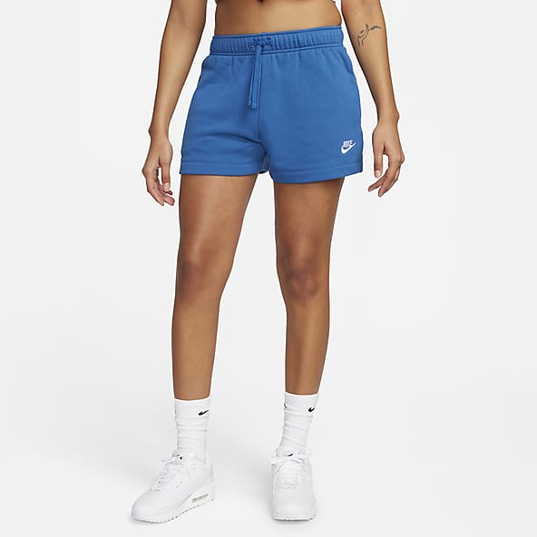 Nike Women's Sportswear Club Fleece Blue Shorts